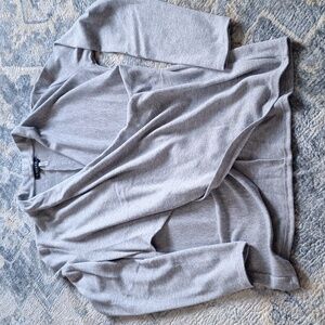 1. STATE lightweight faux wrap sweater, size S